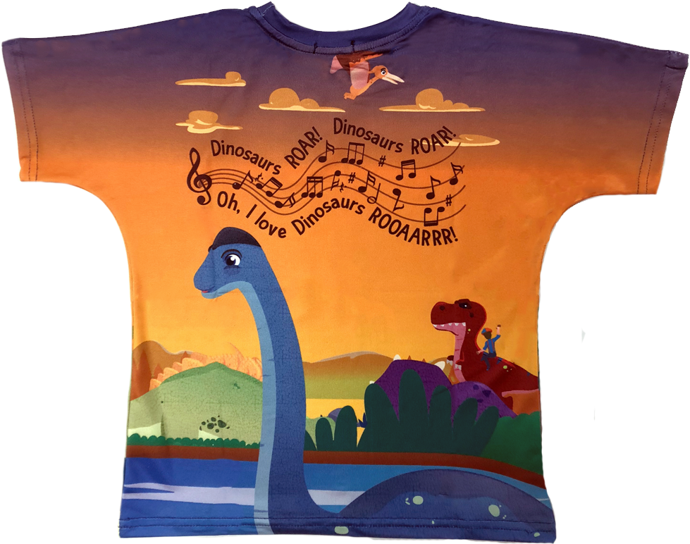 Blippi Dinosaur T-shirt - Visual Arts (1000x1000), Png Download