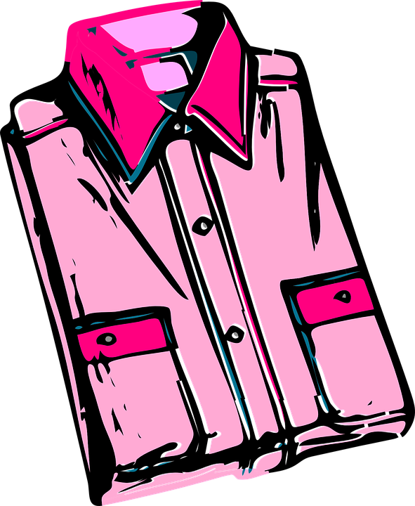 Shirt Folded Men Free - Fold Clothes In Clipart (591x720), Png Download