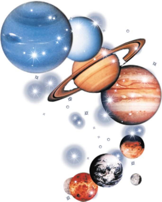 Planet Space Mars Stars Glitter - Solar System For Kids (1024x1024), Png Download