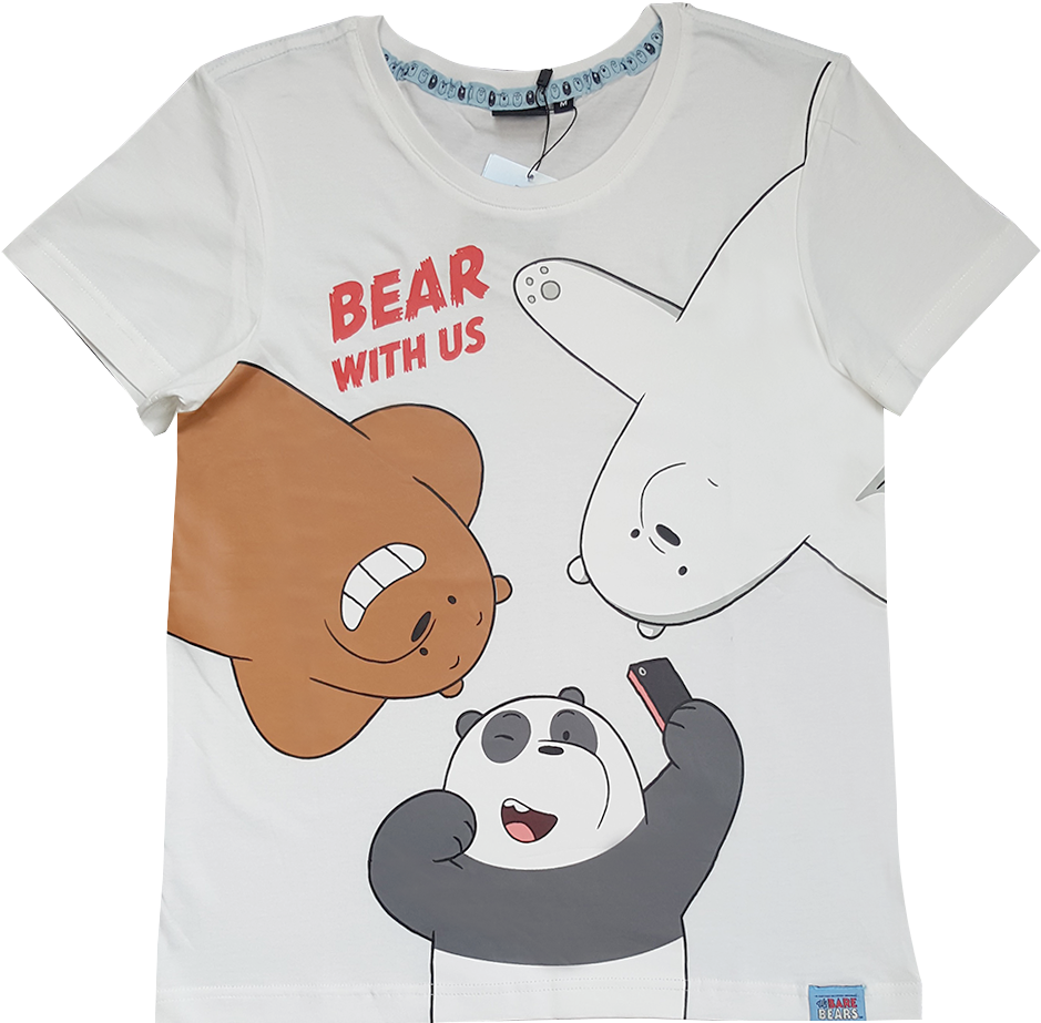 We Bare Bears Graphic T-shirt - We Bare Bears T Shirt (1024x1024), Png Download