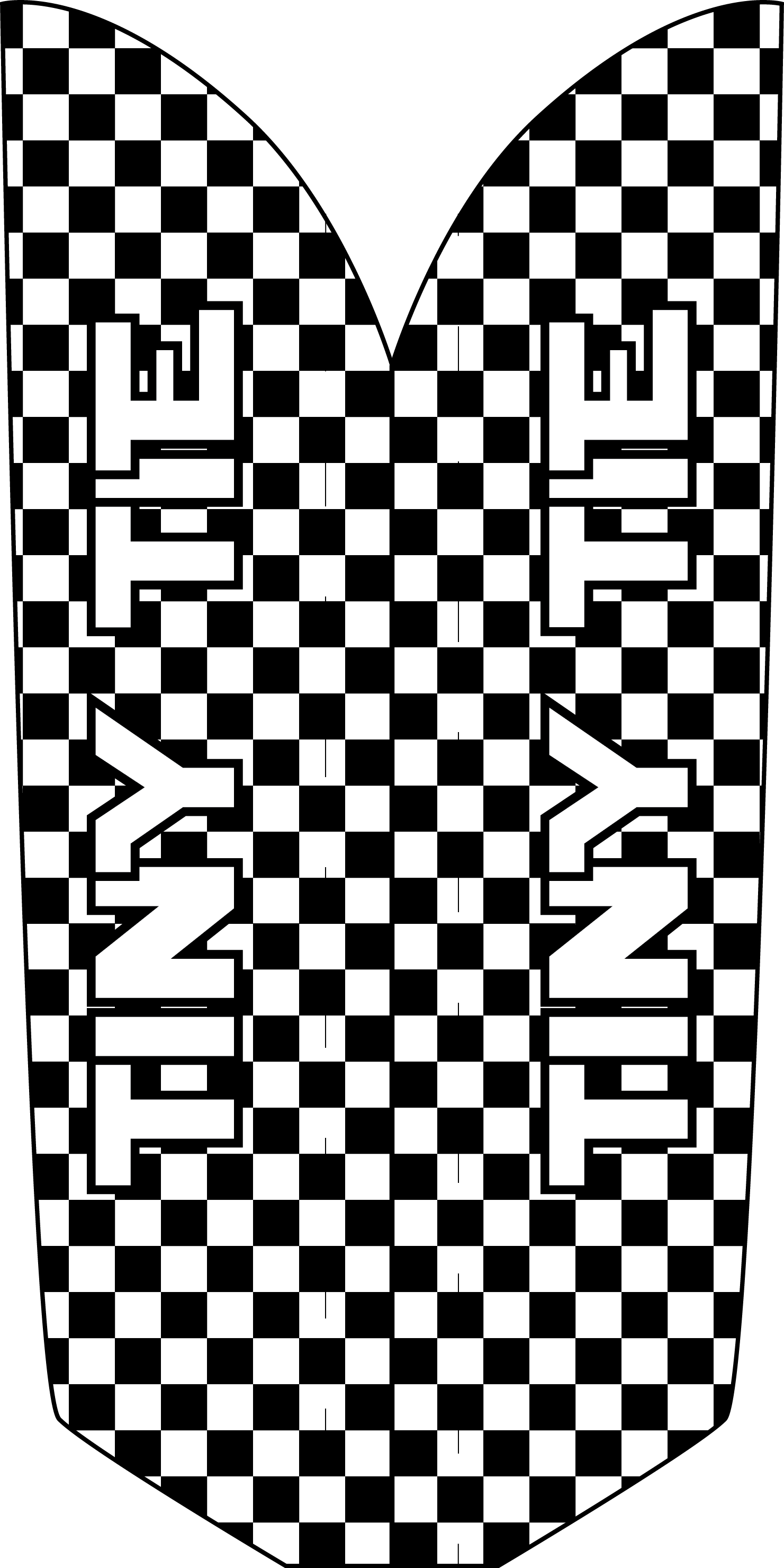 Checker Flag - Friendship Bracelet Design Template (1481x2960), Png Download