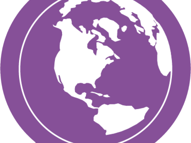 Online Marketing Clipart Globe - Round World Map Png (640x480), Png Download