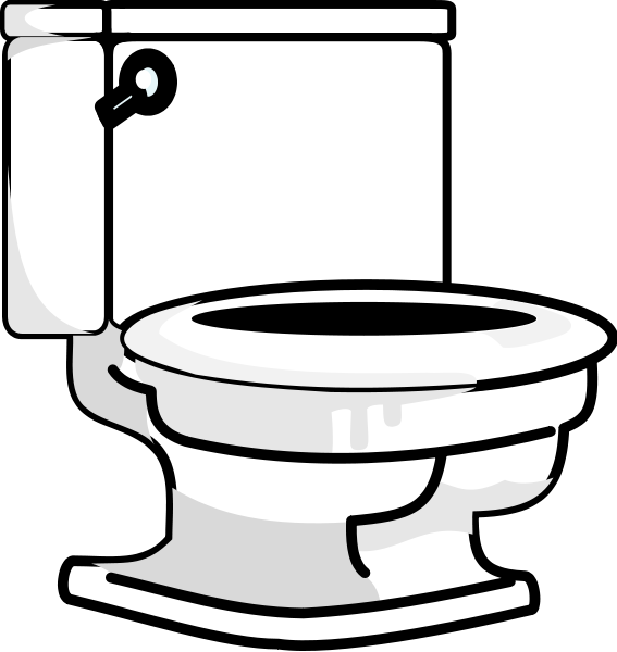 Bathroom 03 Png Images - Toilet Clip Art (567x600), Png Download