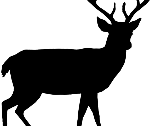 Reindeer Clipart Bowling - Deer Silhouette Clipart Png (640x480), Png Download