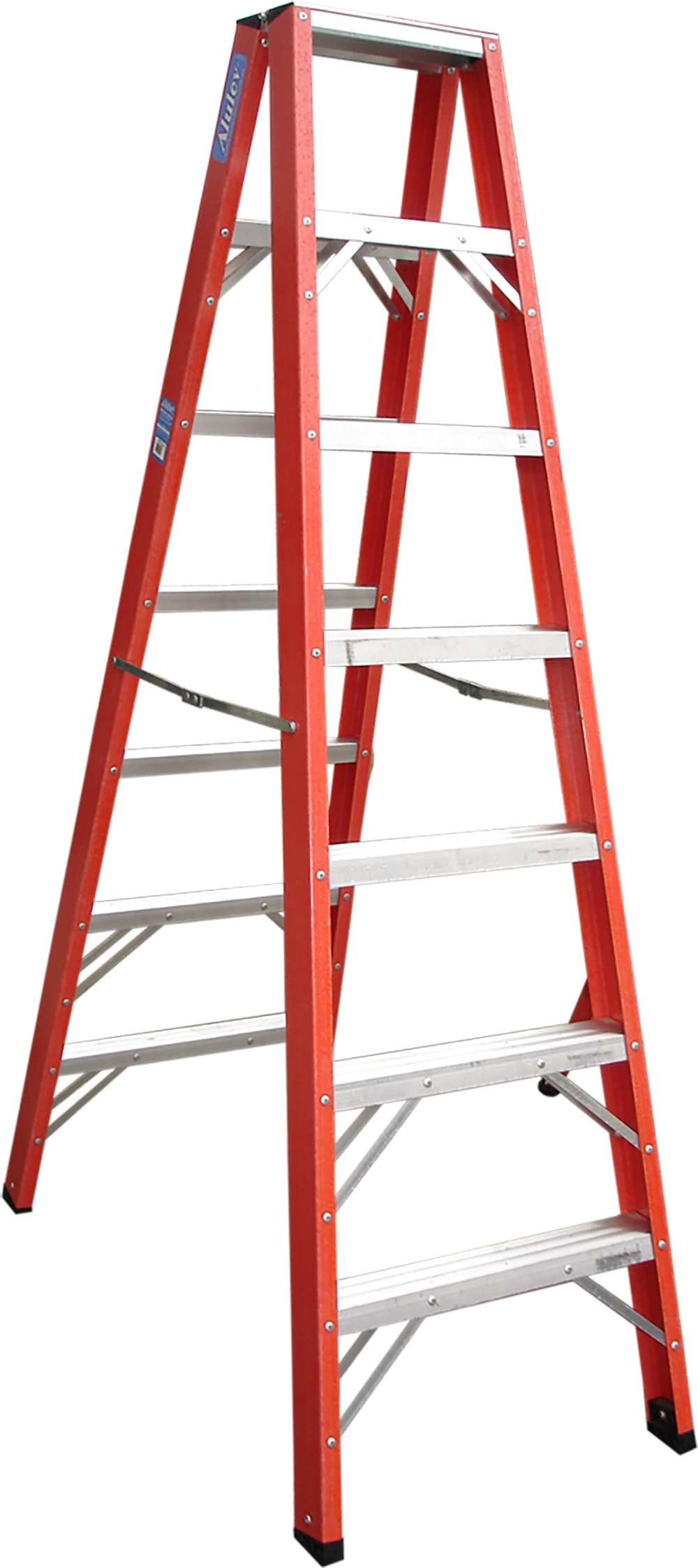 Escada Fibra Vidro Dupla Pintor 1,50m 5 Degraus 6219 - Stairs (1000x2244), Png Download