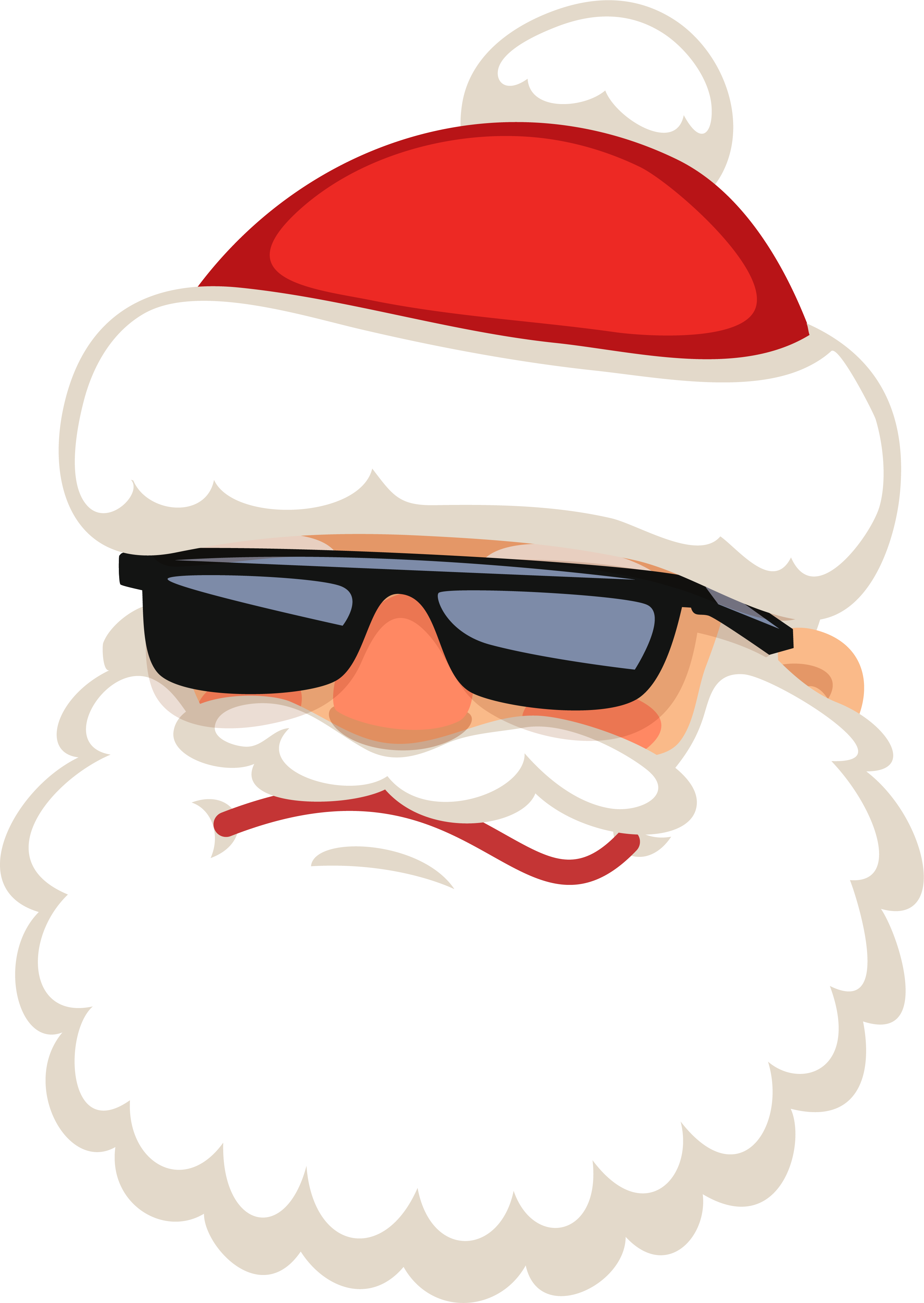 Reindeer Claus Santa Handsome Free Photo Png - Santa Claus (3001x4232), Png Download