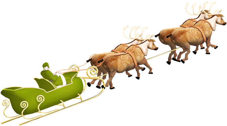 Santa Claus With Render (747x417), Png Download