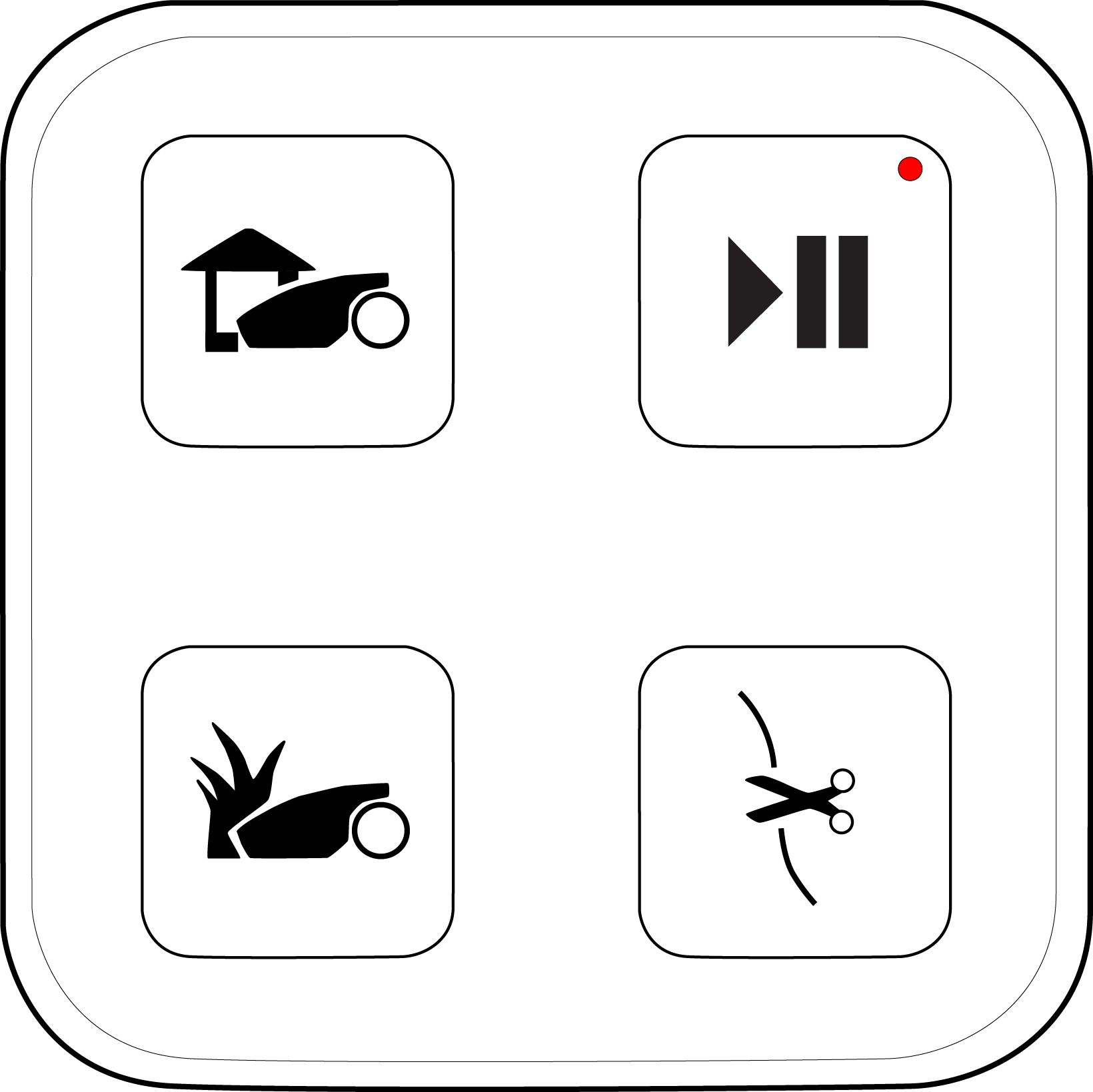 It Means That The Auto Program Is In "pause" Mode, (1640x1639), Png Download