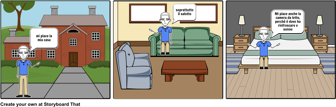 Png Rooms Of The House Pluspng - Rooms Of The House In Italian (1164x385), Png Download