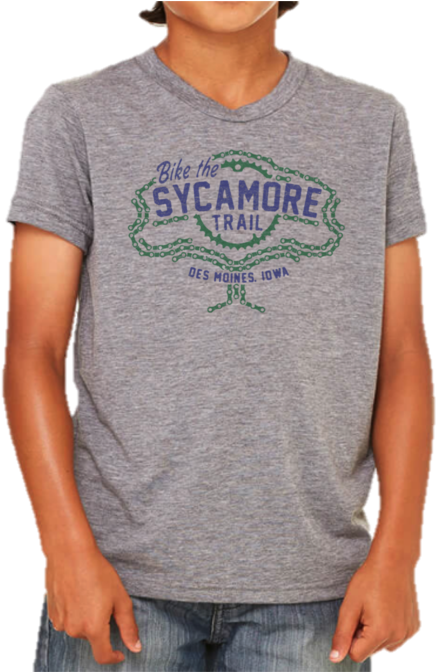 Kids Sycamore Trail Tee - Kids Gray Tee Shirt (480x671), Png Download
