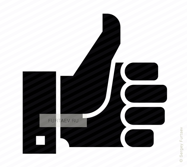 Vector Icon Of Thumbs Up Hand Gesture - Graphic Design (620x553), Png Download