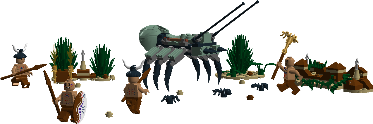 Giant Robot Ant - Lego Ant Robot (1318x477), Png Download