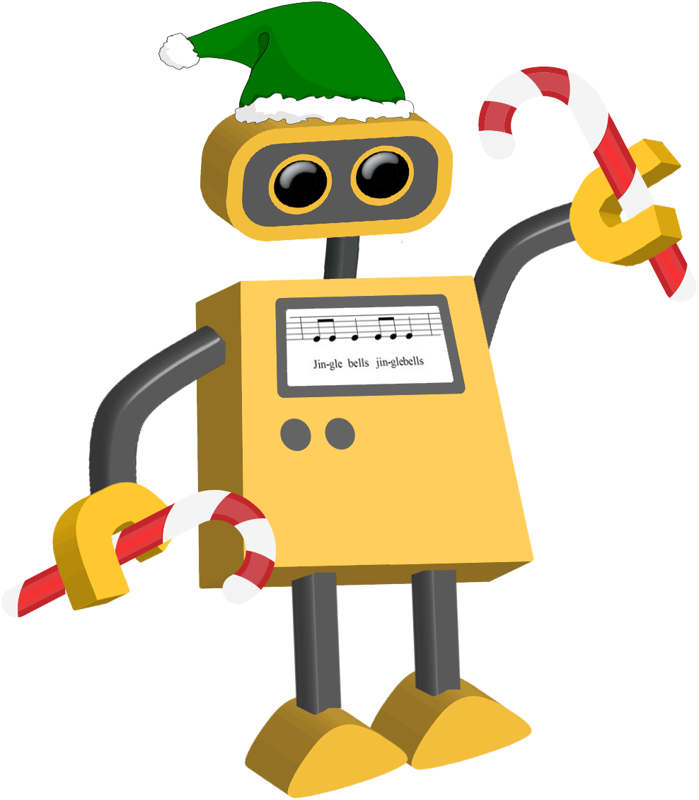Holiday Elf - Holiday Robot (988x1130), Png Download