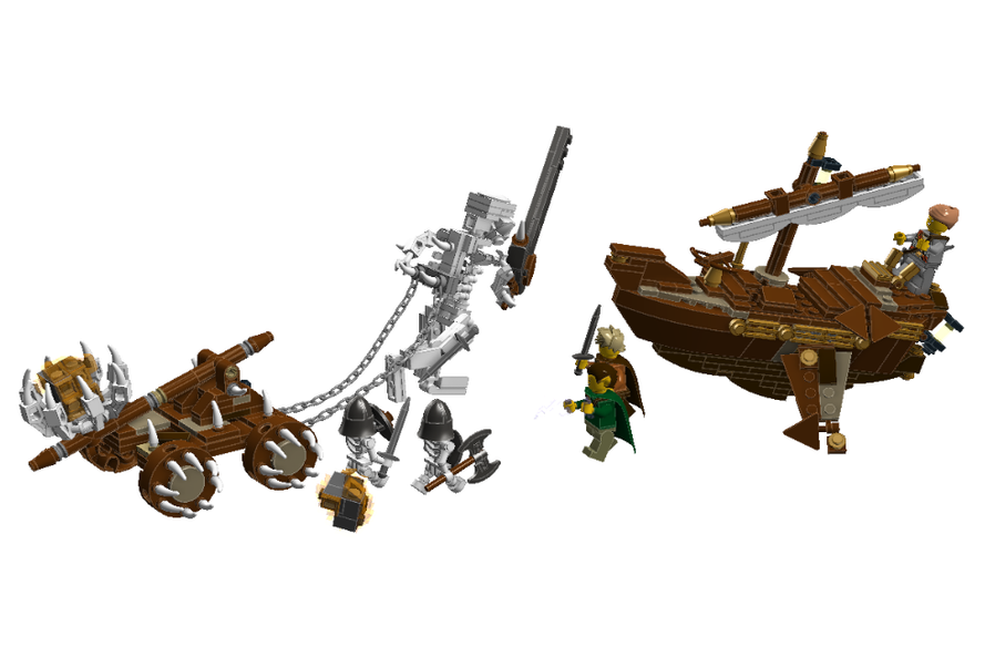 Fantasy Airship - Explosive Weapon (1161x900), Png Download