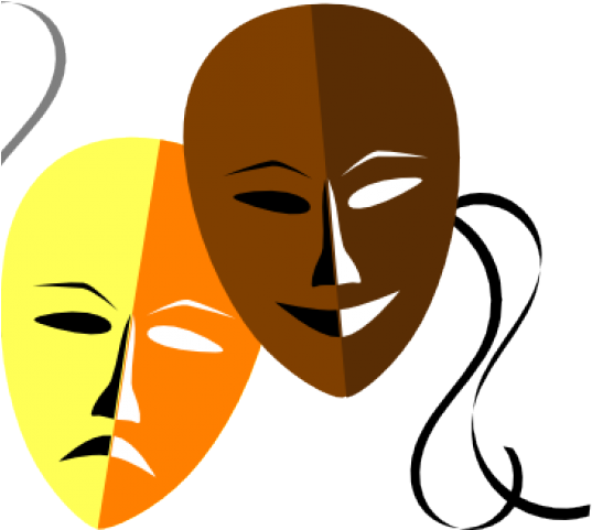 Masks Clipart Theater - Drama And Art In Education Drawing (640x480), Png Download