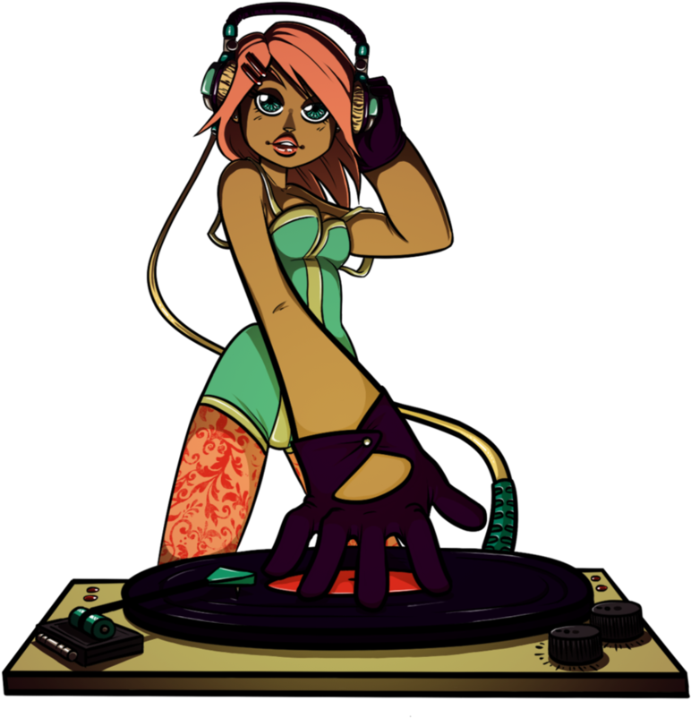 Dj Clipart Transparent - Girl Dj Clipart Png (816x979), Png Download