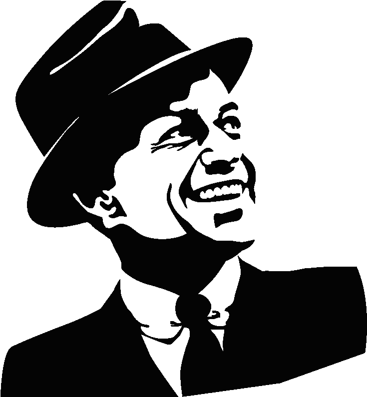 Sticker Frank Sinatra Portrait - Frank Sinatra Clipart (800x800), Png Download