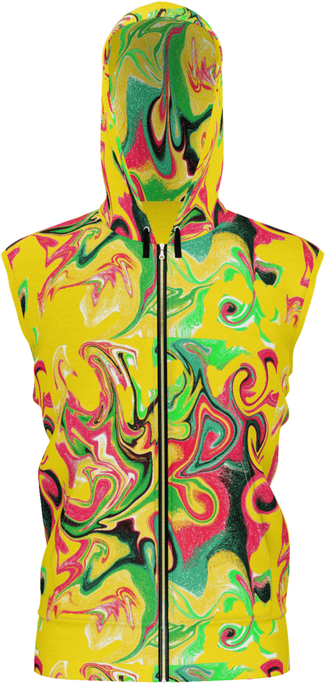 Yellow Hoodie African Colors Swirl Jacket - Hoodie (1024x1024), Png Download
