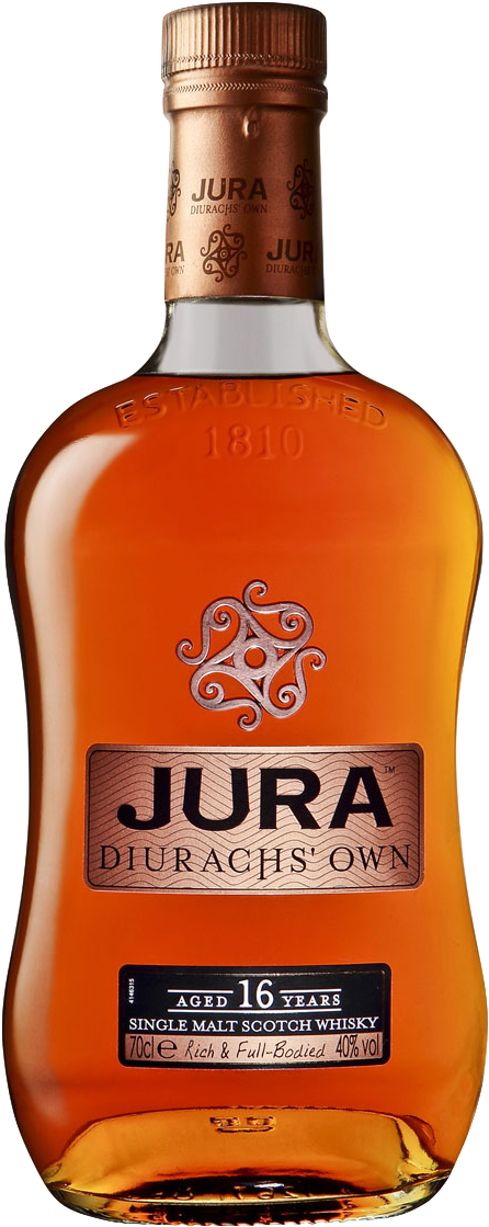 Isle Of Jura Diurach's Own 16 Year Old Single Malt - Jura Diurachs Own (463x1125), Png Download