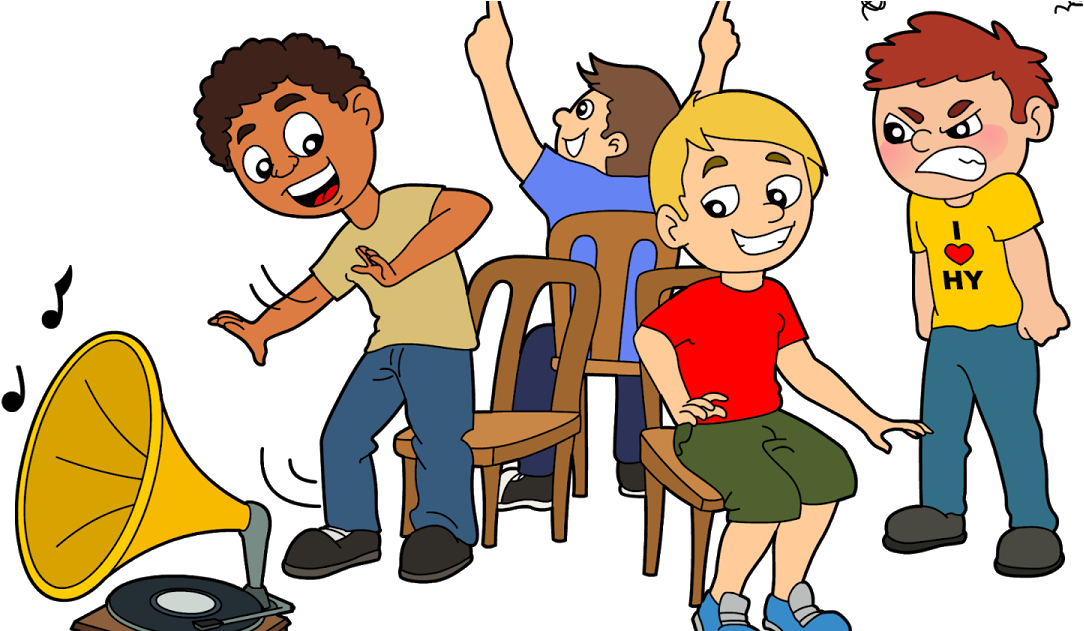 Kids Playing - Musical Chairs Clipart (1200x630), Png Download