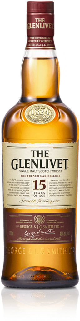 Glenlivet 15 Yo (320x1030), Png Download