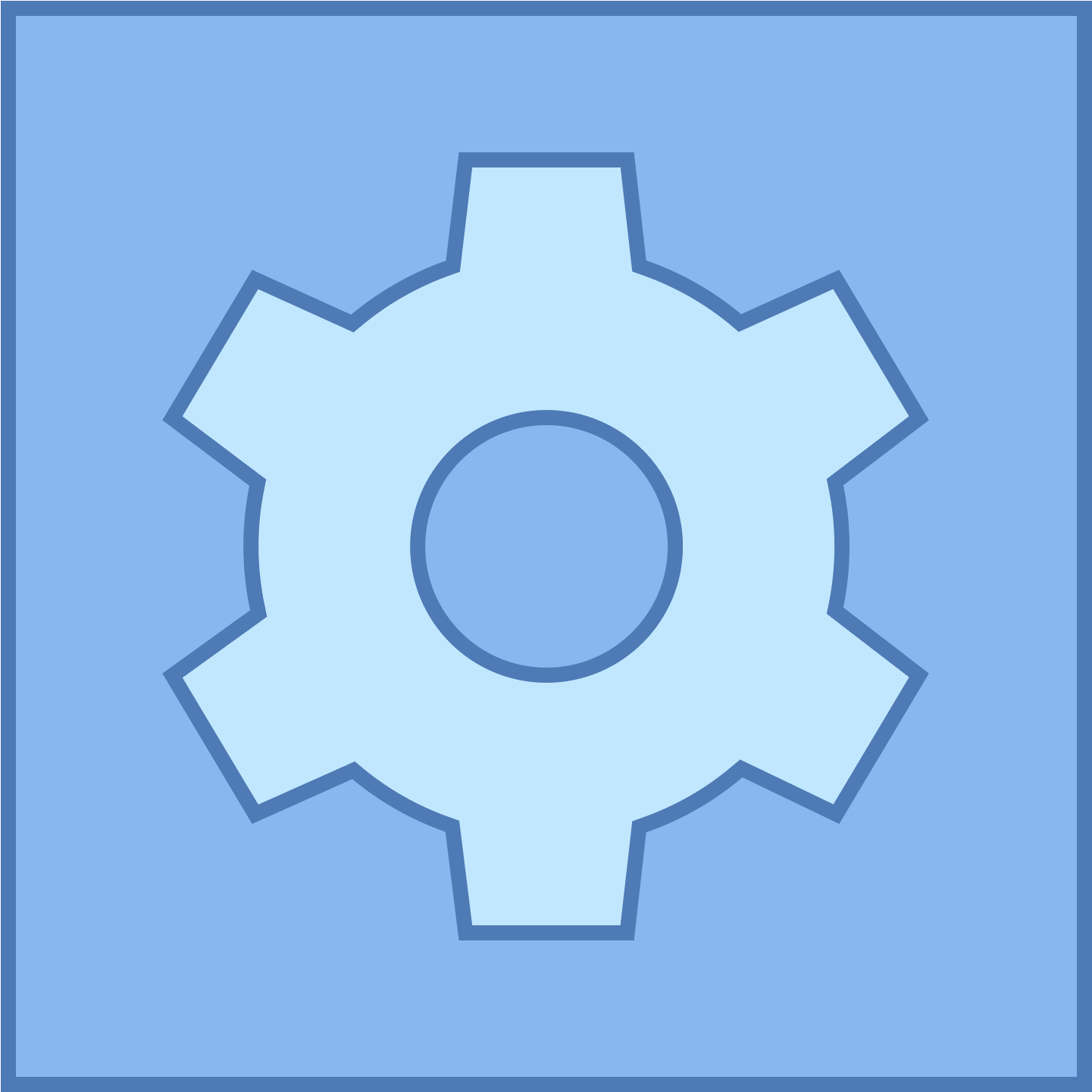 The Automatic Icon, A Square With Edges Curved Instead - Icon (1600x1600), Png Download