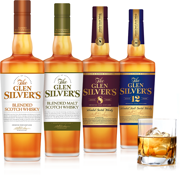 Botellas Contacto - Glen Silver's Blended Malt Scotch Whisky (650x614), Png Download