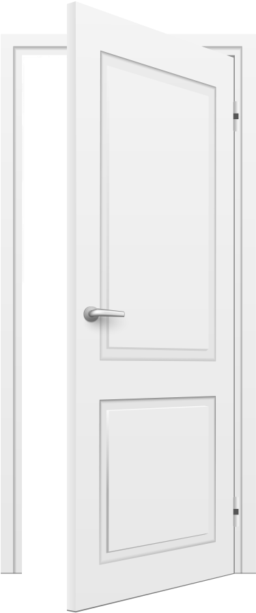 Open Door White Png Clip Art Best Web Clipart - Transparent Open Doors Png (400x908), Png Download