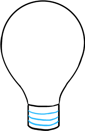 How To Draw Light Bulb - Incandescent Light Bulb (680x678), Png Download
