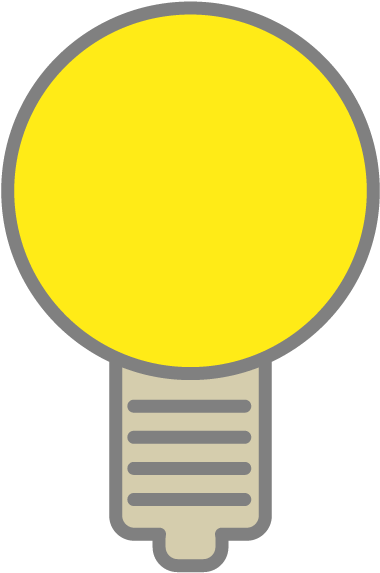 Light Bulb - Icon - Free Material - Circle (640x640), Png Download