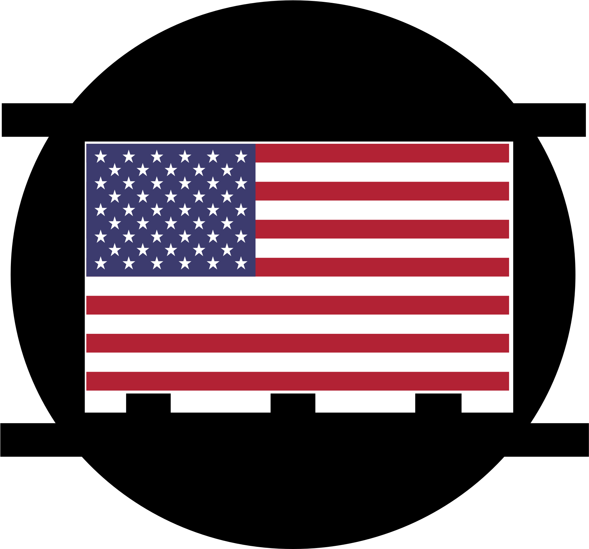 Open - Usa Flag (2000x1767), Png Download