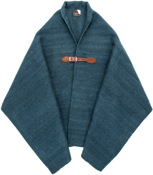 Chamula Merino Wool Blanket Poncho, Dark Indigo - Woolen (600x600), Png Download
