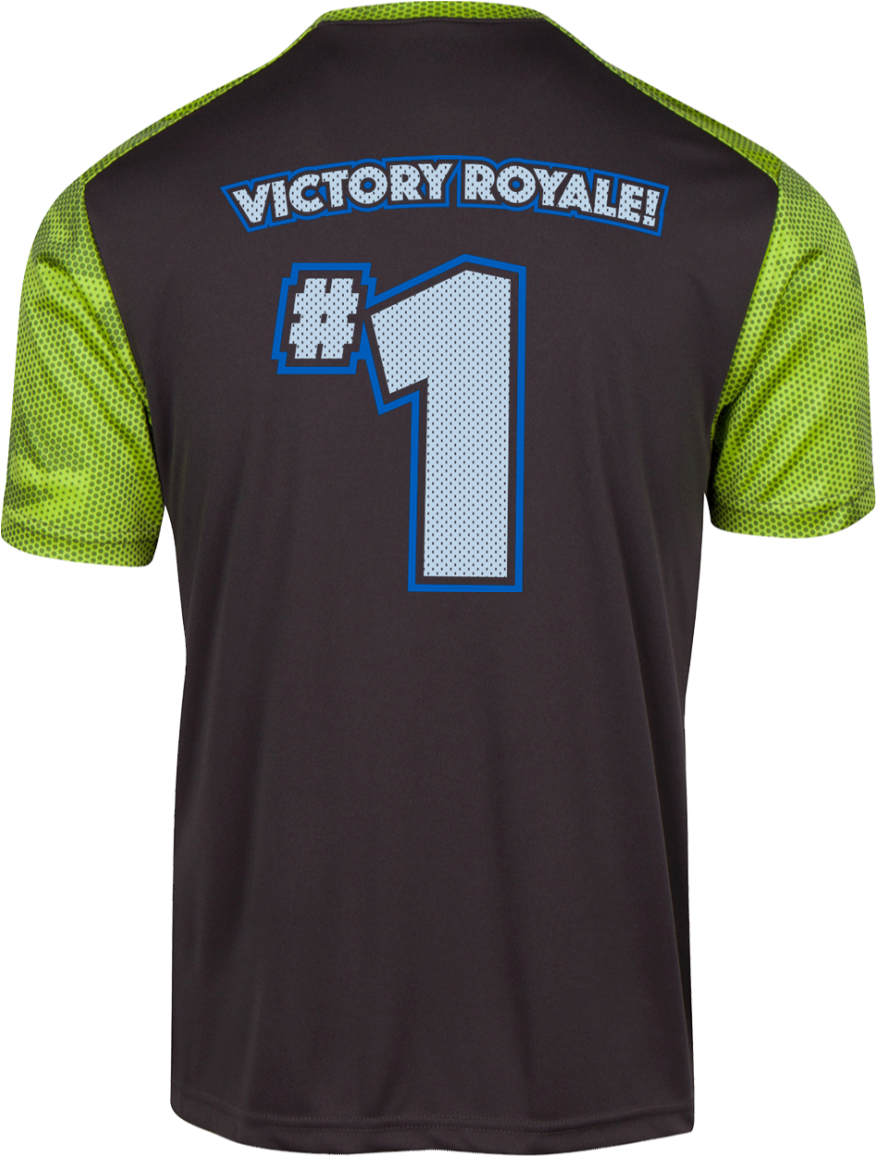 Victory Royale Colorblock T-shirt Back Print - Sports Jersey (1155x1155), Png Download