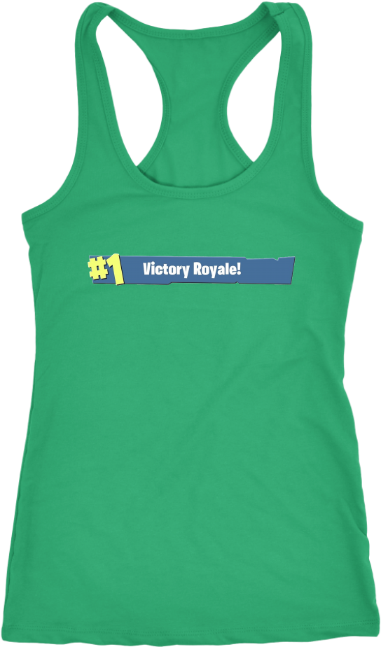 #1 Victory Royale Fortnite Women's Racerback Tank - Shirt (1024x1024), Png Download