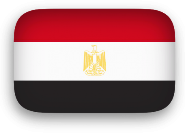 Flags Clipart Egypt - Egypt Flag Transparent Background (640x480), Png Download