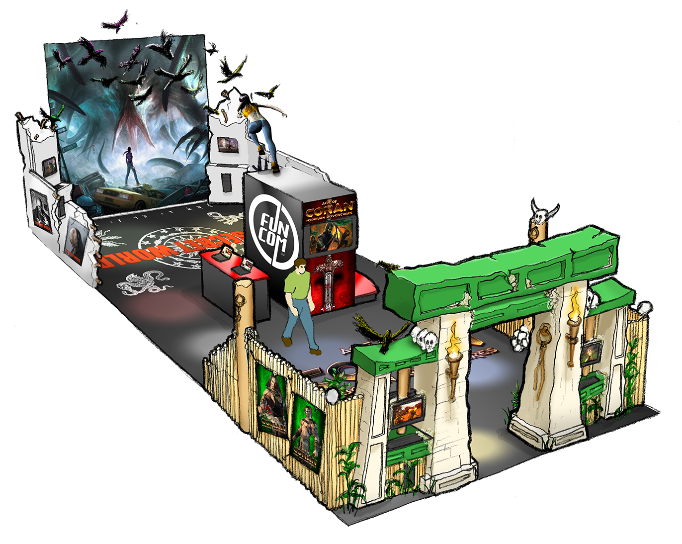 Funcom Agency - Secret World (1400x1106), Png Download