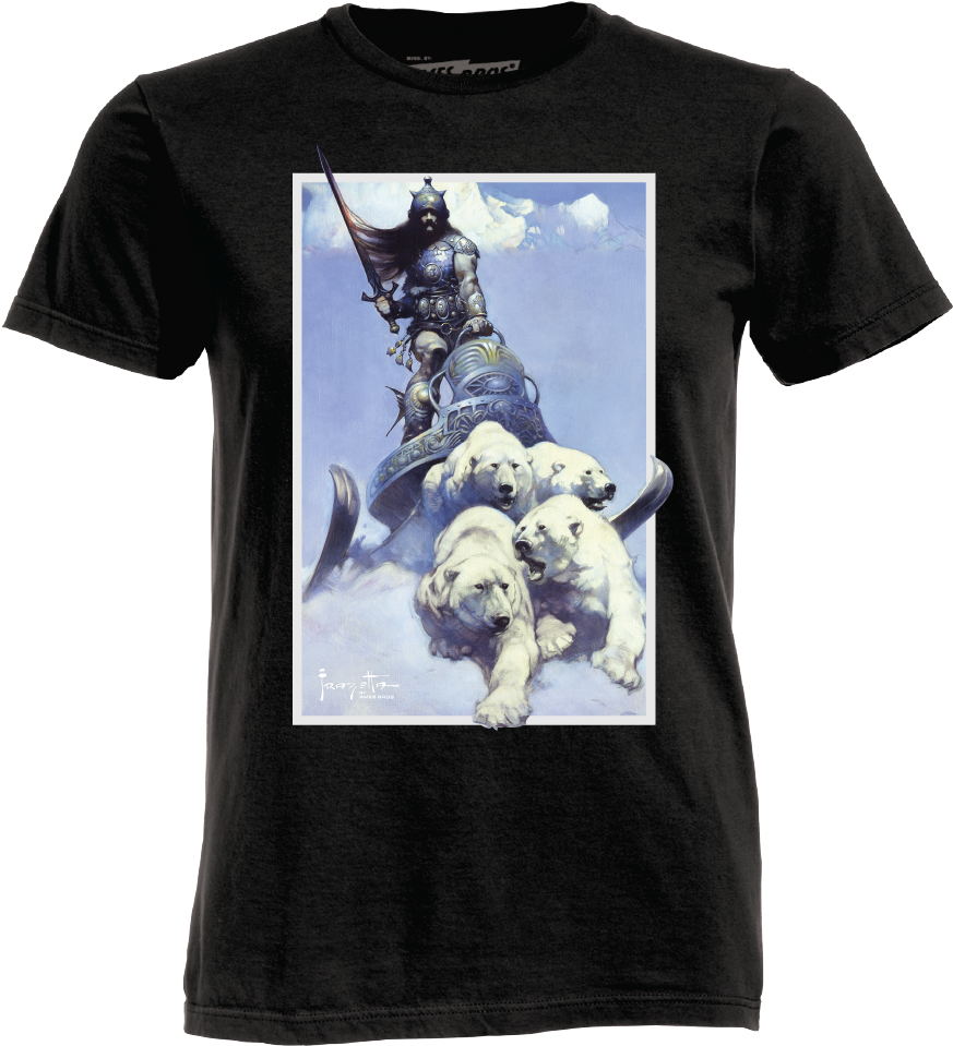 Silver Warrior By Ames Bros - Silver Warrior Frank Frazetta (1000x1000), Png Download