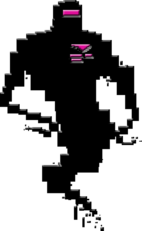 Pixel Ghost - Cross (455x739), Png Download