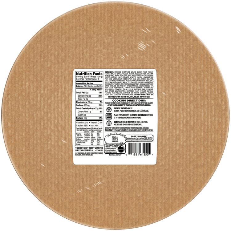 Tombstone® Most Wanted Pizza - Label (750x750), Png Download