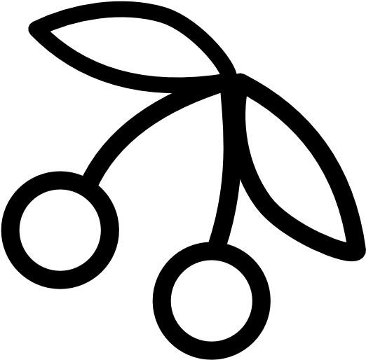 Vector Library Stock Clipartist Net Clip Art Cherries - Cherry Clipart Black And White Png (555x555), Png Download