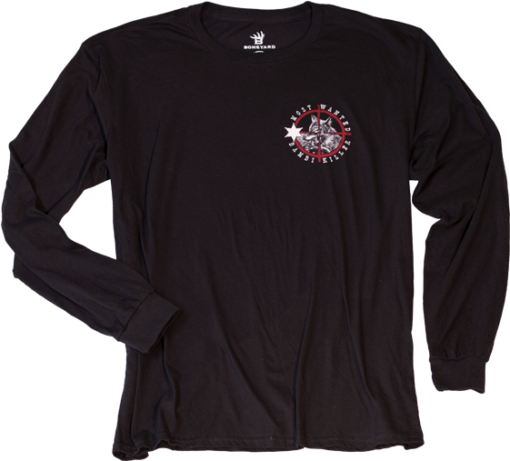 Most Wanted Bambi Killer Long Sleeve Tee - Long-sleeved T-shirt (600x558), Png Download