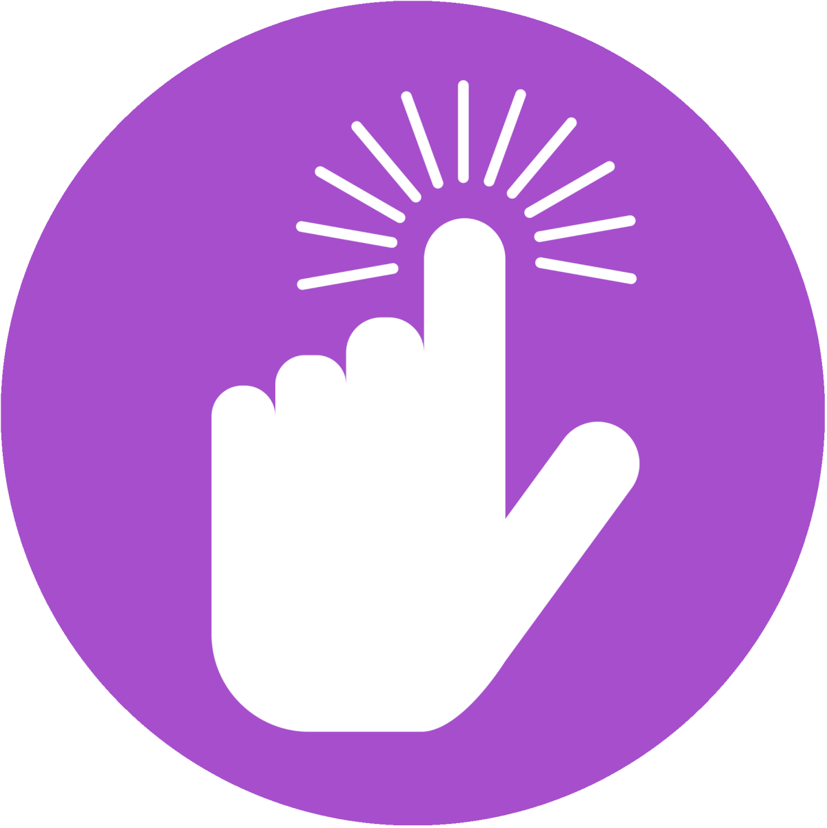 Choose Icon - Touch - Circle (1199x1200), Png Download