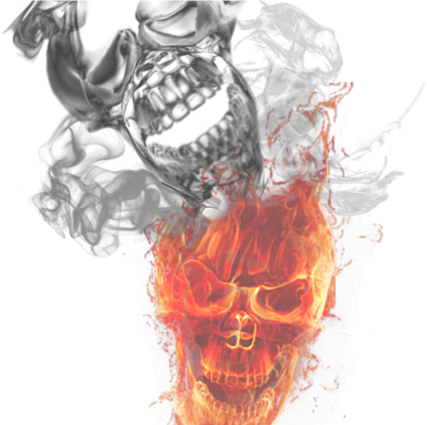 19 Fire And Smoke Stock Huge Freebie Download For Powerpoint - Fire Skull (1368x855), Png Download