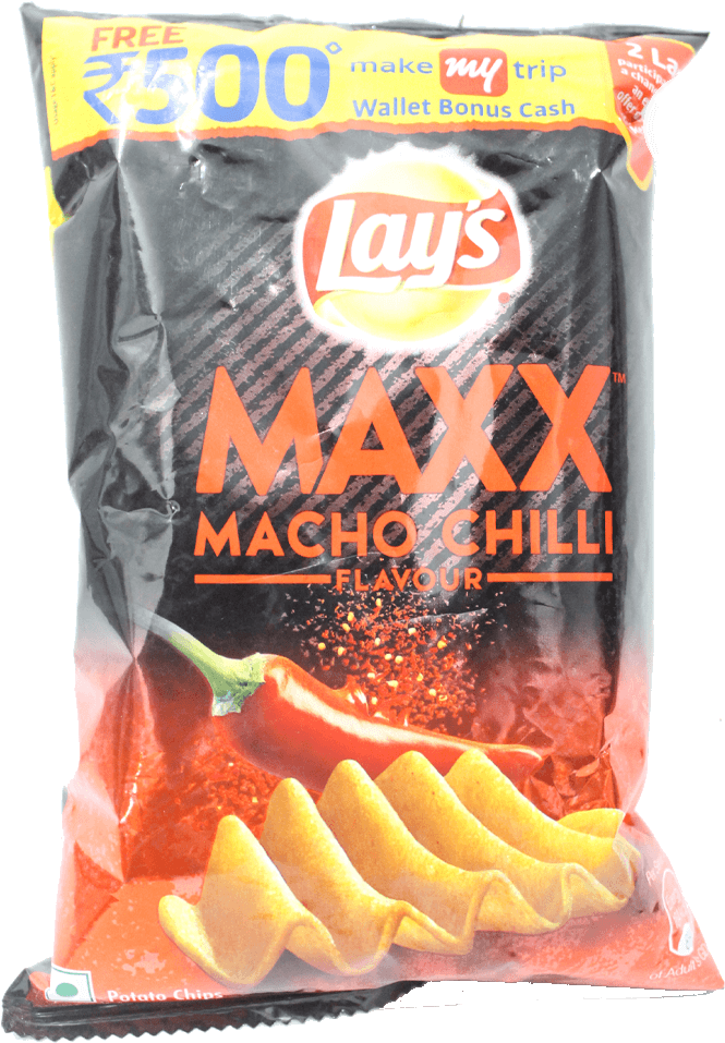 Download Lays Maxx Macho Chilli 33g Lays Potato Chips Transparent
