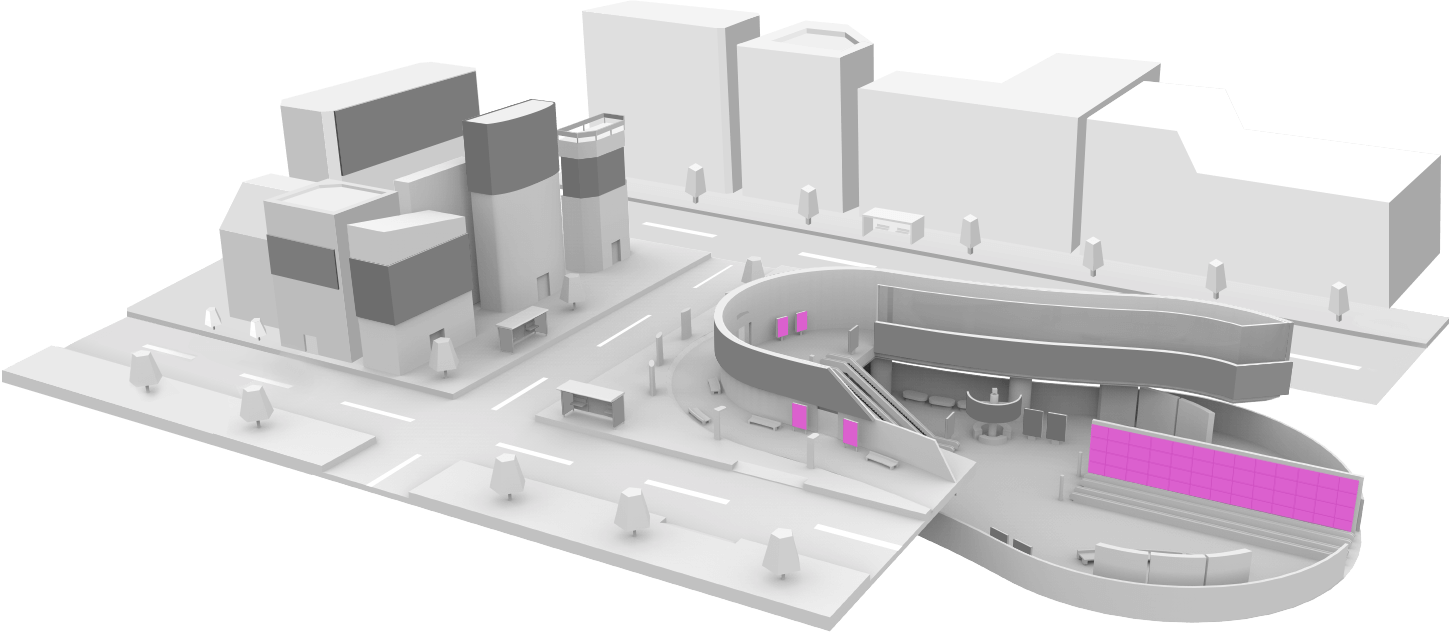 Offers A Comprehensive Portfolio Of Display Solutions - Brutalist Architecture (1450x632), Png Download