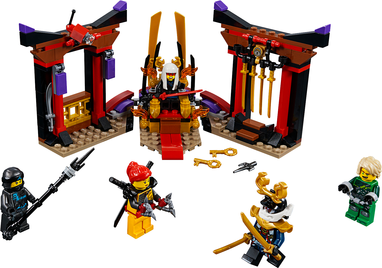 Duelo En La Sala Del Trono - Lego Ninjago Throne Room (1740x1740), Png Download