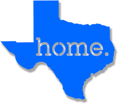 Texas 'home' Outline - Map (555x600), Png Download