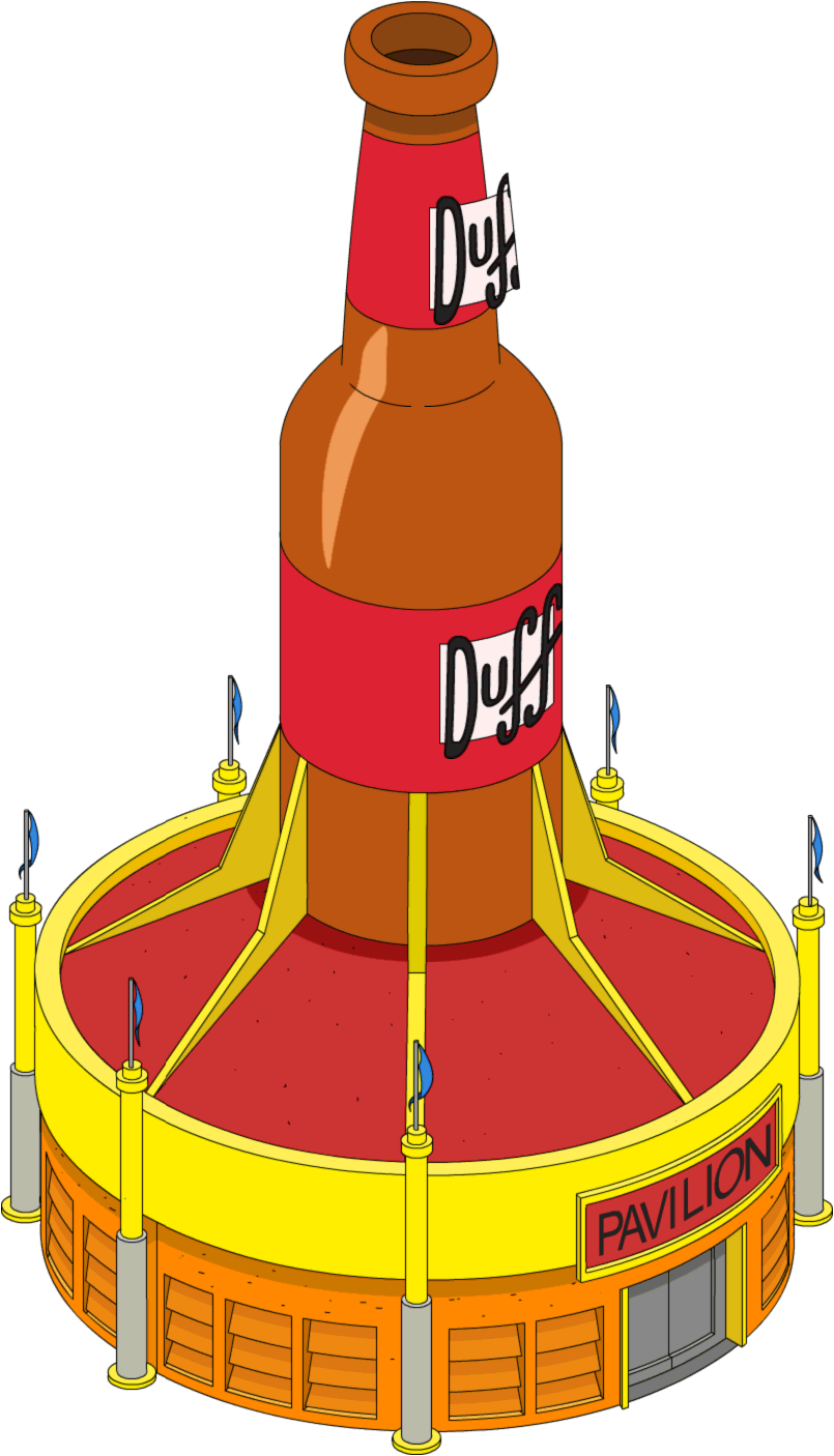 Tapped Out Duff Pavilion - Simpsons Tapped Out Duff (805x1406), Png Download