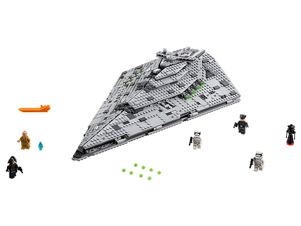 Lego Star Wars 75190 The Last Jedi First Order Star - Lego 75190 Star Wars First Order Star Destroyer (800x450), Png Download