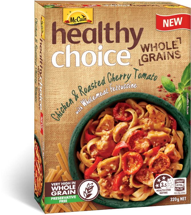 Healthy Choice Wholegrains Chicken & Roasted Cherry (822x822), Png Download